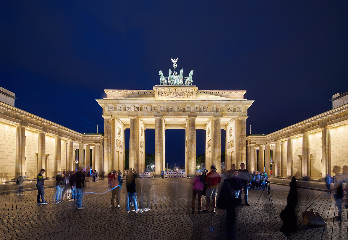 Berlin's Brandenburg Gate: Evening View